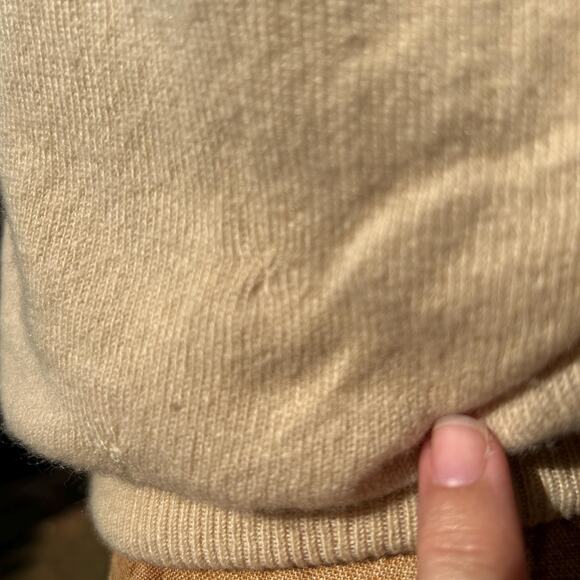 Vintage 50s Neutral Tone Cashmere Cardigan Sweater - Picture 6 of 7